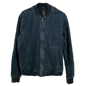 Lucky Brand Blue Bomber Jacket